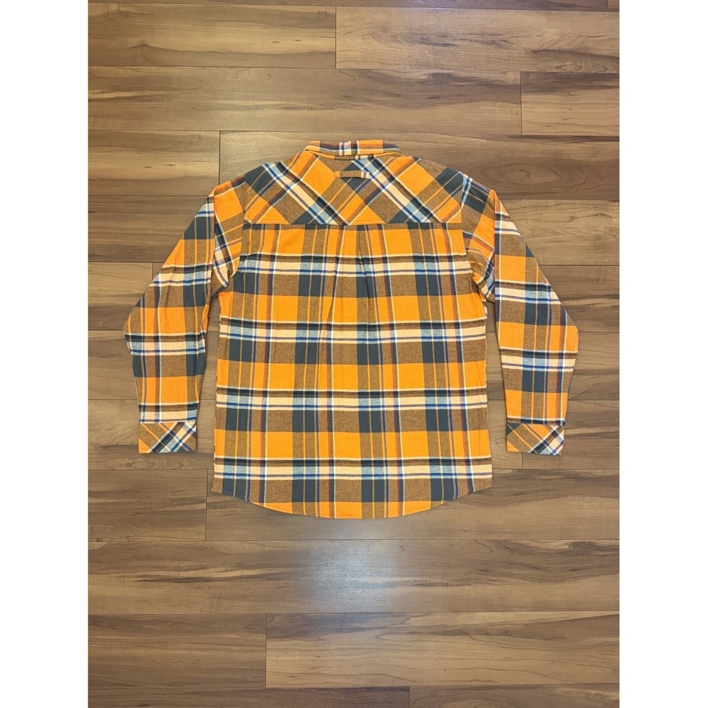 Legendary Whitetails Flannel Shirt Orange Plaid Button Up Cotton Mens Size Large - Picture 3 of 11